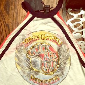High neck Harley Davidson tank new with tags